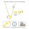 Philip Jones Gold Plated Heart Set