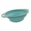 Collapsible Colander – Pastel Assorted Colours – Space-Saving Folding Strainer for Kitchen, Camping & Caravanning – 23.5cm Diameter – PP & TPR (Green)