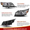 Projector Headlights Assembly w/ Bulbs for 2013 2014 2015 Chevy Malibu Chrome