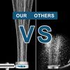 High Pressure Shower Head Adjustable 360° Rotation Turbine Water Saving Shower