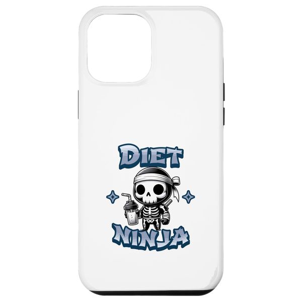 iPhone 12 Pro Max Cute Diet Ninja Protein Shake Skeleton Ninja Case