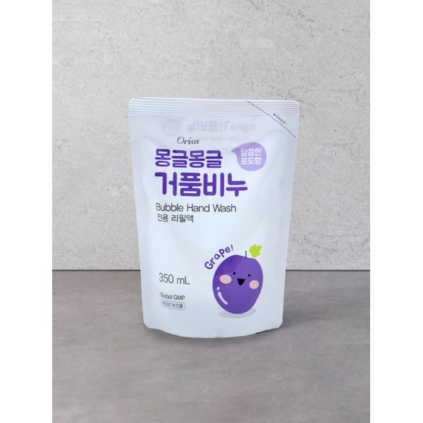 Mongmong bubble soap grape scent refill