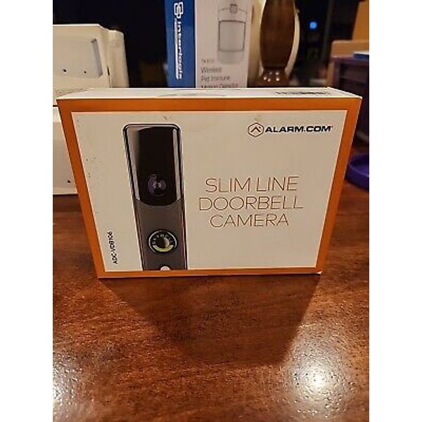 Alarm.com Slim Line Doorbell Camera Two Way Audio ADC-VDB106 NIOB NEW