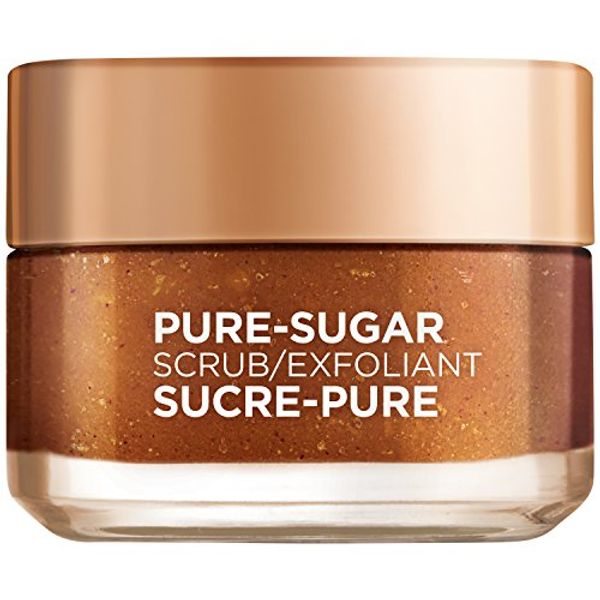 L'Oréal Paris Skin Care Pure Sugar Face Scrub with Grapeseed for Dull Skin to Smooth and Glow, 1.7 fl. oz.