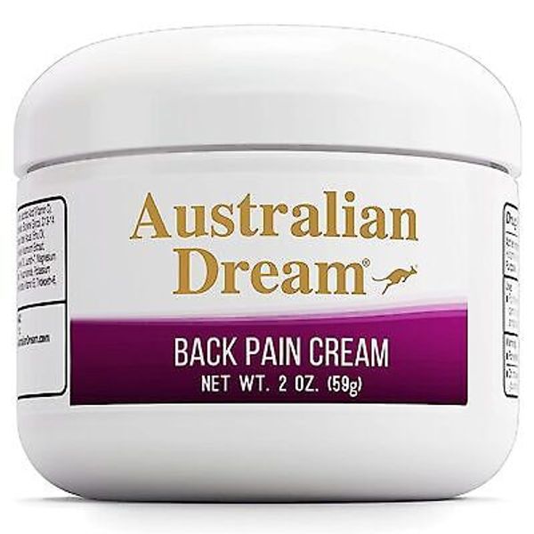 "australian dream back pain cream - soothing, non-greasy pain relief cream - ...