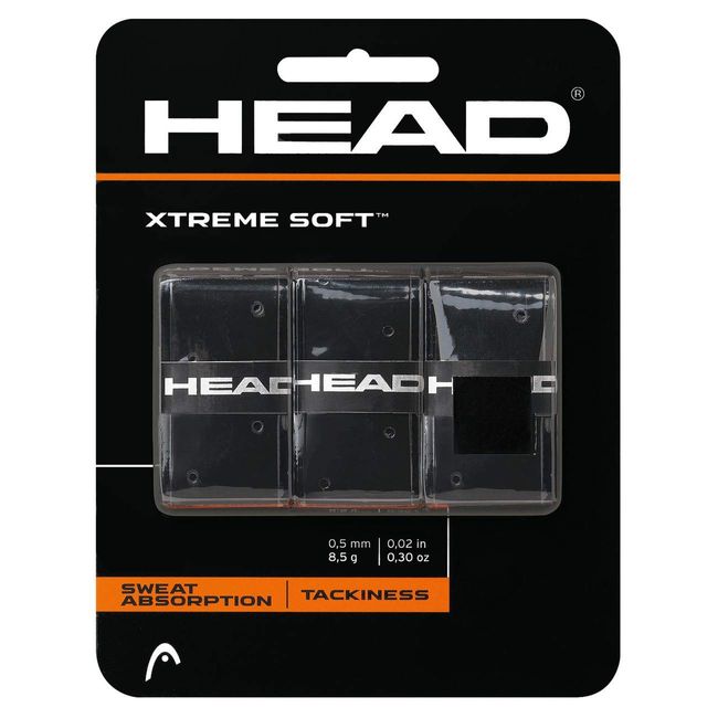 HEAD Xtreme Soft Racquet Overgrip - Tennis Racket Grip Tape - 3-Pack, Yellow