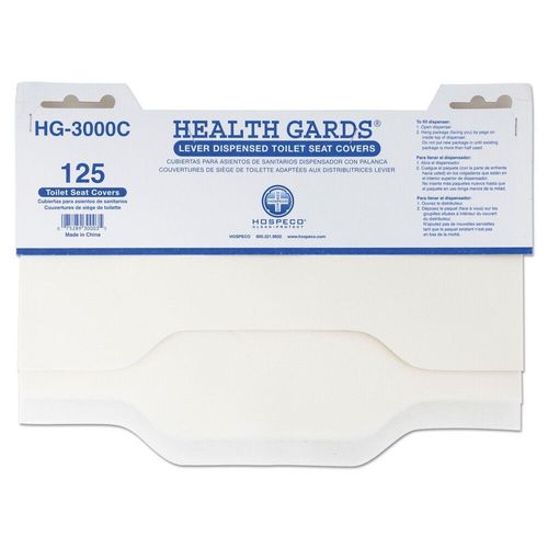 HOSPECO HG3000C Health Gards 15 x 17 Toilet Seat Covers - White (3,000/CT) New