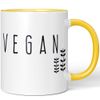 JUNIWORDS Tasse, Vegan, Wähle Farbe, Gelb