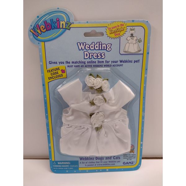 Ganz Webkinz Wedding Dress Clothing New Sealed Unused Code