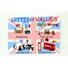 kids2learn BRITISH VALUES A4 POSTER CLASSROOM DISPLAY for schools & nursery's