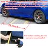For Honda Civic 78.7" Side Skirt Rocker Panel Lip Splitter Diffuser Glossy Black