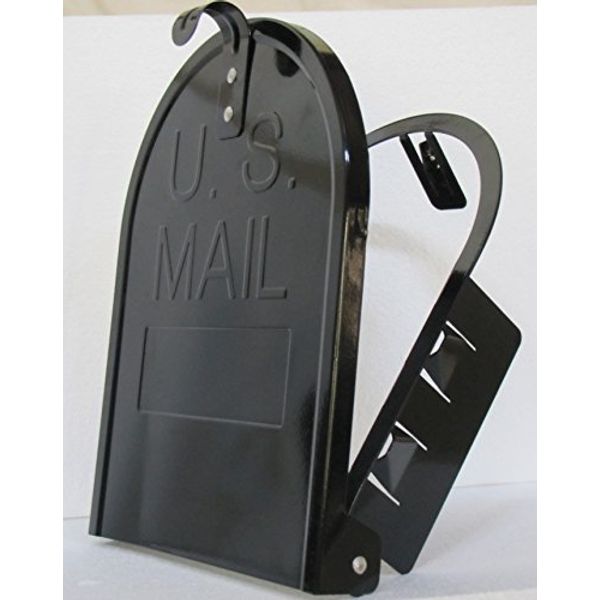 MAGNETIC 8 Inch (Width) by 10 Inch (Height) RetroFit"Snap-in" Mailbox Door Replacement - Black