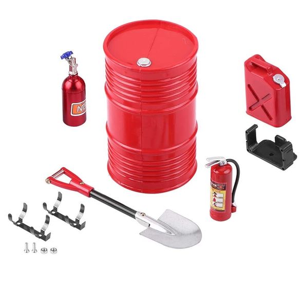 WANGCL Rc Rock Crawler accessories Mini Decor Simulation Tool Part Fire Extinguisher Sets for 1/10 RC Car Climbing Crawler Car Compatible with SCX10 D90 TRX4