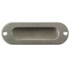 UOOOM 2 pcs Oval Recessed Flush Door Pull Handle Sliding Door Hidden Concealed Screw