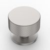 9BUILD 10 Pack Brushed Satin Nickel Cabinet Knobs Single Hole Knurled Handles Drawer & Cupboard Knobs UK0045