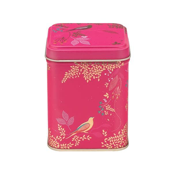 Sara Miller Pink Birds 100gm Square Tin