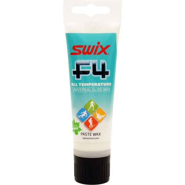 Swix F4 - Universal Paste Wax - Rub On Sponge Top - Non Fluoro - 75ml