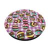 Easter Cute Colorful Chocolate Easter Egg Basket Pattern PopSockets Swappable PopGrip