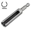 TOP-VIGOR 12mm Nut Driver, 1/4 Quick-Change Hex Shank Slotted Drill Bit Socket, 4 Inch Length Nut Extractor Socket for Extended Reach