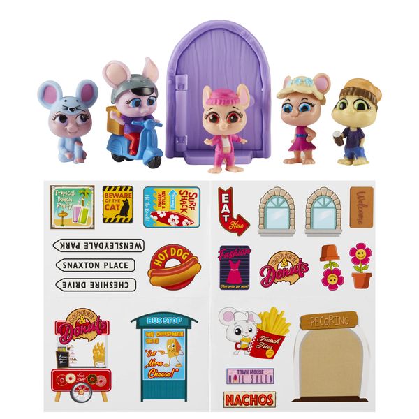 Character Options 07706 Mouse Millie & Friends House 5 Pack, Collectable Toys, Figures, Imaginative Play, Gift for 3-7 Year Old, Multi-Color