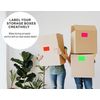 Hycodest 2x3 inch Fluorescent Colour-Code Labels Blank Sticker 25 Sheets, Pack of 50 Labels (5 Colours)