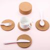 10pcs Round Heat Insulation Cork Coasters,Drink Placemat Plain,Coffee Tea Cup Mat