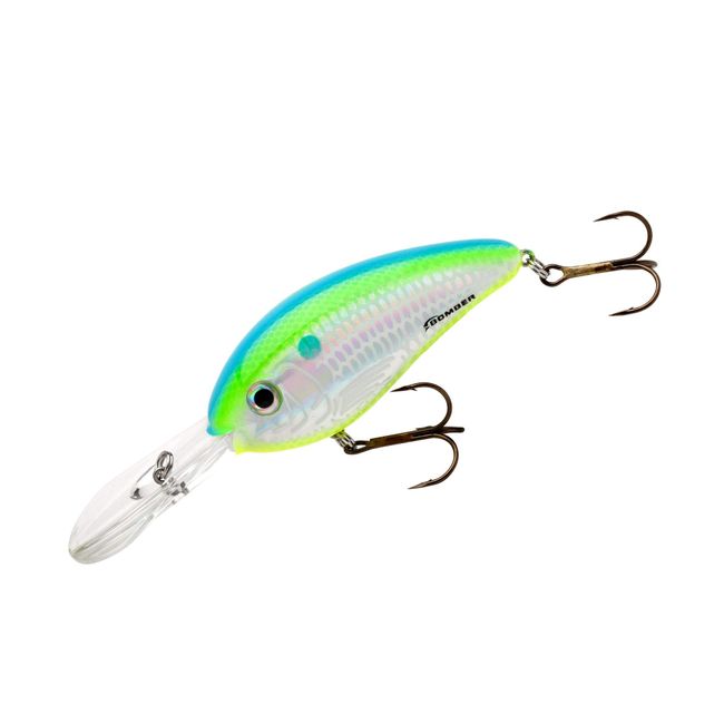 Bomber Lures Fat Free Shad Crankbait Bass Fishing Lure, Citrus Shad, Fingerling (2 3/8 in, 3/8 oz, 8-10' Depth) (BD5FDCS)