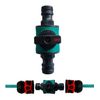 Garden Hose Quick Connect Shut-Off Valve, Inline Water Flow Control with Soft Grip -2 Pack