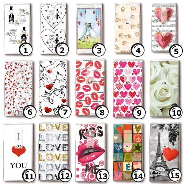 Paper+Design Wedding Handkerchiefs, 5 Packs of 10