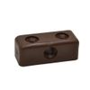 Brown Modesty Block Kitchen Cabinet Cupboard Fixing Joint Connector Blocks (pk 10)