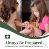 Metal First Aid Empty Box, Medicine Storage Organizer with Removable Tray Handle