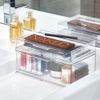 The Home Edit by iDesign Clear Recycled Plastic Organiser Bin with Pull Out Drawer