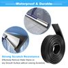 2 Pcs Rubber Squeegee, Squeegee Replacement Rubber, 105cm Soft Silicone Squeegee Blade Squeegee Replacement, Adjustable Squeegee Rubber Cleaning Tools for Window Glass Wiper Cleaner Accessory