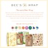 Bee's Wrap Sustainable Reusable Food Storage Variety Pack (2 Small, 2 Medium, 2 Large, 1 Bread)