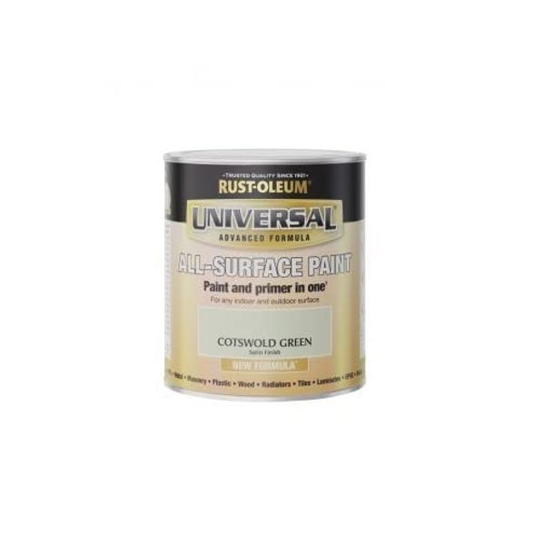 Rust-Oleum Universal All Surface Brush on Paint - Satin - Cotswold Green - 250ml