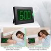 Alarm Clock, Wall Clock, Digital Clock, 3" LED Digit Black-led Green Digital