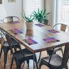 Colourful New York Sunrise Glass Placemat Kitchen Table Worktop Saver Protector