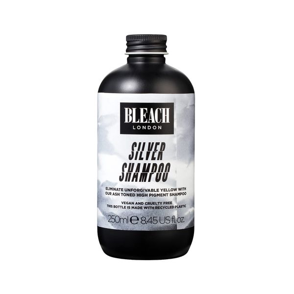 Bleach London Silver Shampoo - Vegan & PETA-Approved Purple Toning Formula, Neualises Yellow Tones - Paraben & Silicone Free - (250 ml)