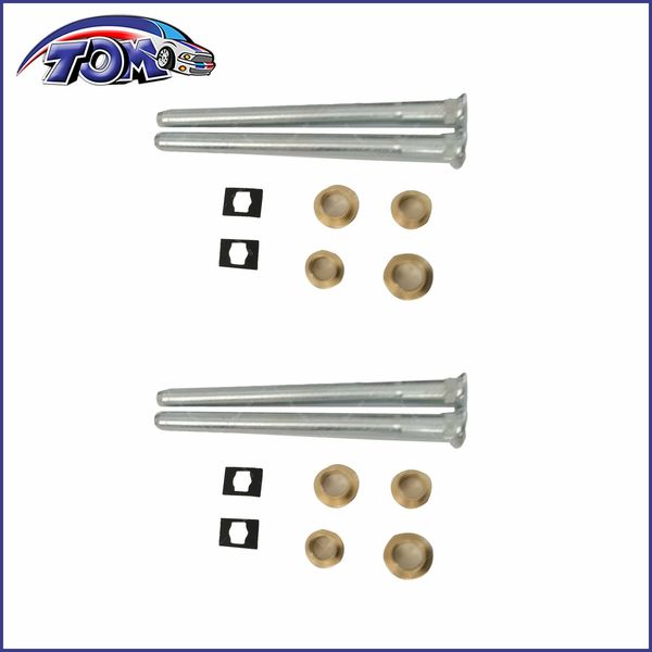 2pcs Front Door Hinge Pin & Bushing Kit for 96-12 Chevy GMC Express Savana Van