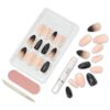 NAIL ADDICT black stud & pink ombre 1 u