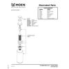 Moen Chrome Deck Mounted Kitchen Soap Dispenser with Above the Sink Refillable Bottle, 3942
