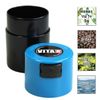 Vacuum Jar 0.06 L / Black, Light Blue Lid