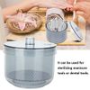 Nail Art Sterilizer, Sterilizer Box, Nail Tools Sterilizer Tray Sterilization Box Disinfection Container Manicure Tools Disinfectant Jar Nails Art Round Boxes for Nail Art Accessories(BLACK)