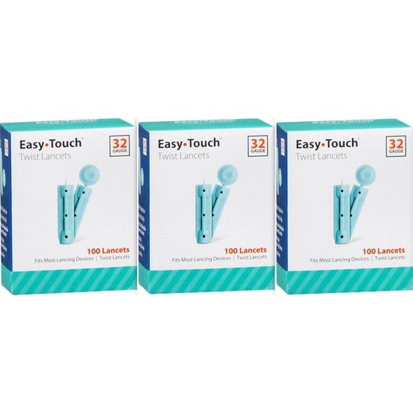 Easy Touch Lancets 32 Gauge 100ct / box ( 3 pack ) /