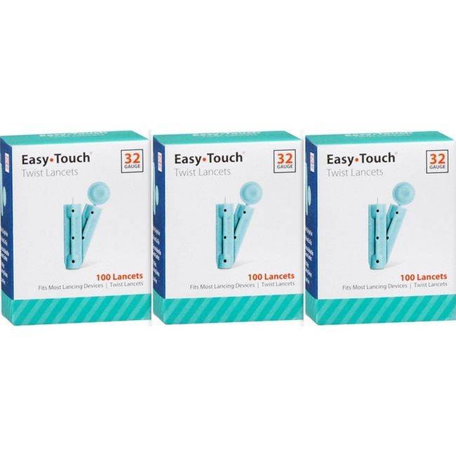 Easy Touch Lancets 32 Gauge 100ct / box ( 3 pack ) /