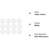 Table Tennis Balls White without Print – Pack of 12