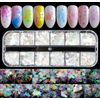Iridescent Mermaid Flakes Nail Glitter, CHANGAR Holographic Nail Sequins Colorful Flakes Nail Art Sticker Decals Decoration for Face Body Eyes
