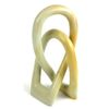 Global Crafts Natural Soapstone 6-inch Lover's Knot