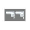 Esco 37x37x15mm Cushion Corner Guard (Clear/2pcs) EA983FE-71