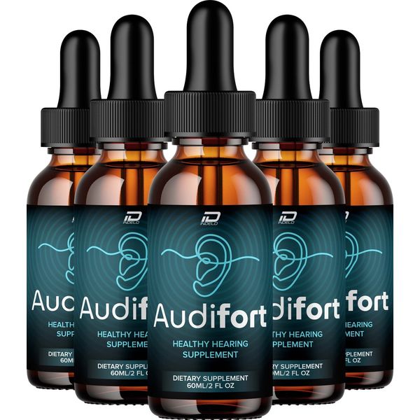 (5 Pack) Audifort Pro Healthy Ear Support Supplement – Audifort Pro Liquid Drops